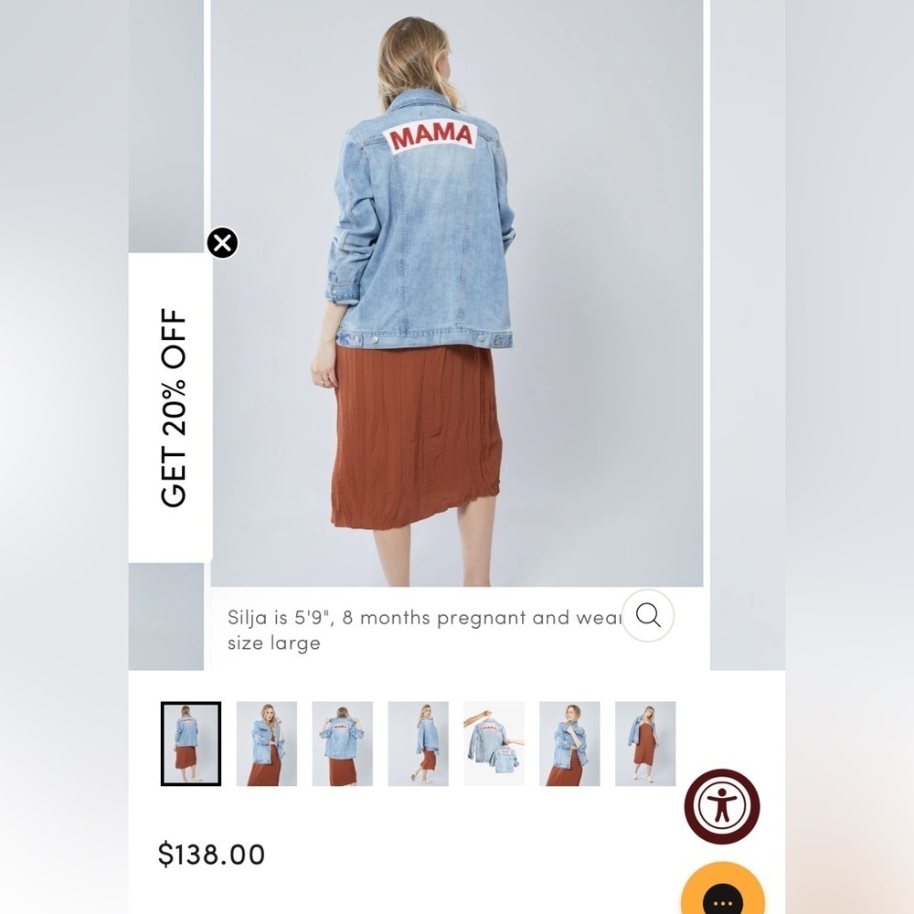 Ingrid & Isabel Light Blue Jean Jacket